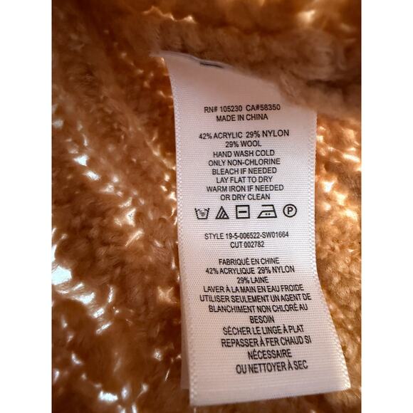 Joie Size SM Wool Sweater Beige Beautiful Detailing Boho Chic Earthy - Picture 3 of 5